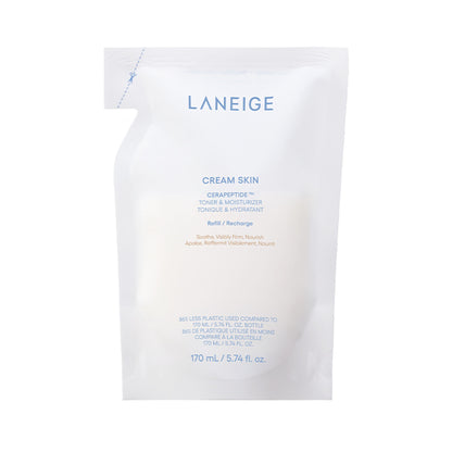 LANEIGE Cream Skin Cerapeptide Toner & Moisturizer Refill