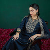 Dhiyona IE Floral Embroidered Regular Thread Work Liva Kurta With Trousers & Dupatta