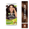 Garnier Hair Colouring Creme, Long-lasting, Smoothness, Shine, Color Naturals, Shade: 4 Brown