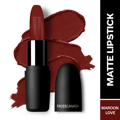 Faces Canada Weightless Matte Finish Lipstick - Maroon Love 06