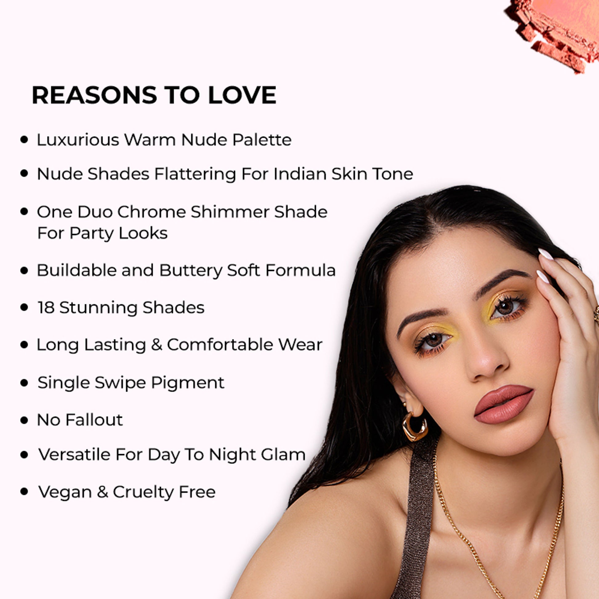Praush Beauty Omni Nude Eyeshadow Palette With 18 Stunning Shades