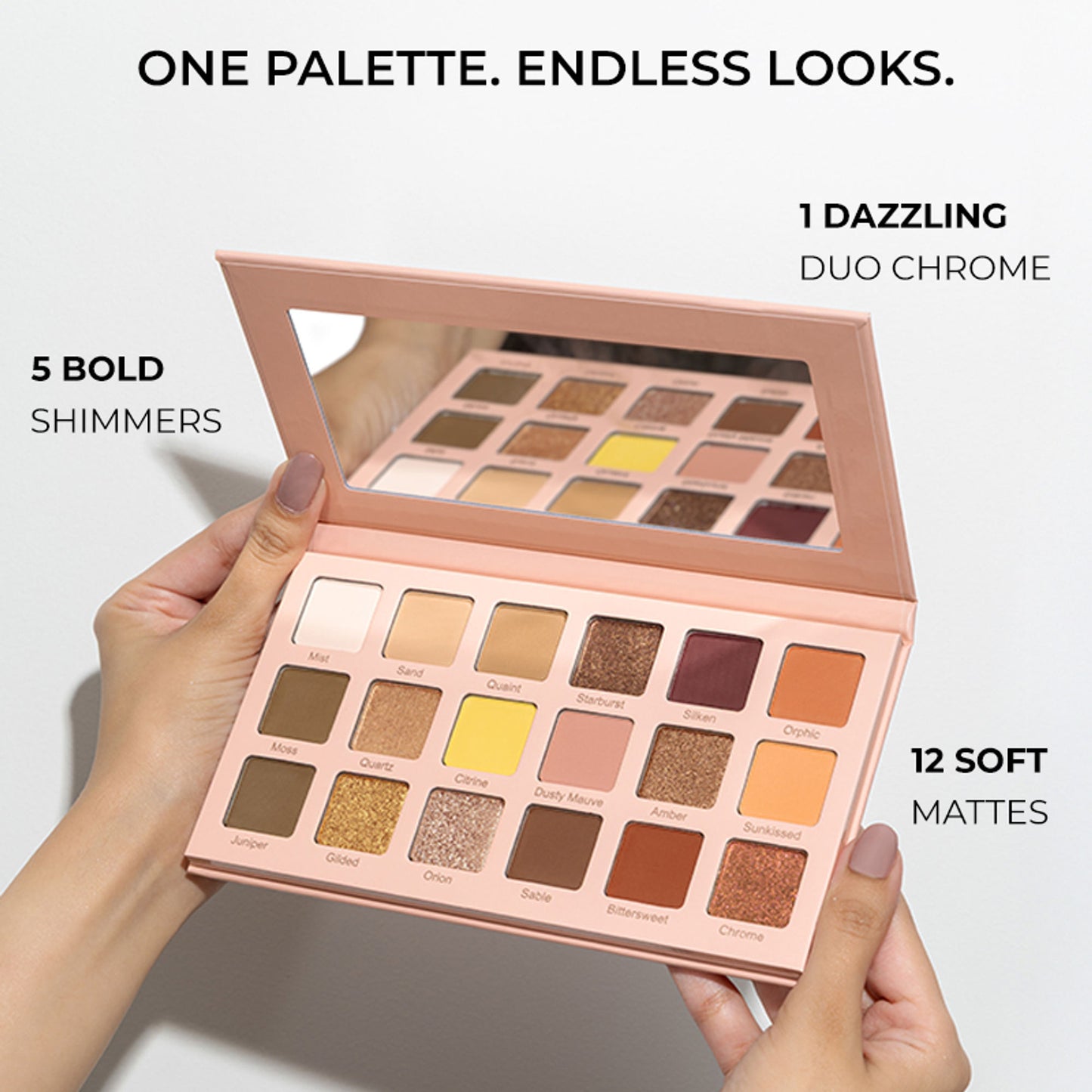 Praush Beauty Omni Nude Eyeshadow Palette With 18 Stunning Shades