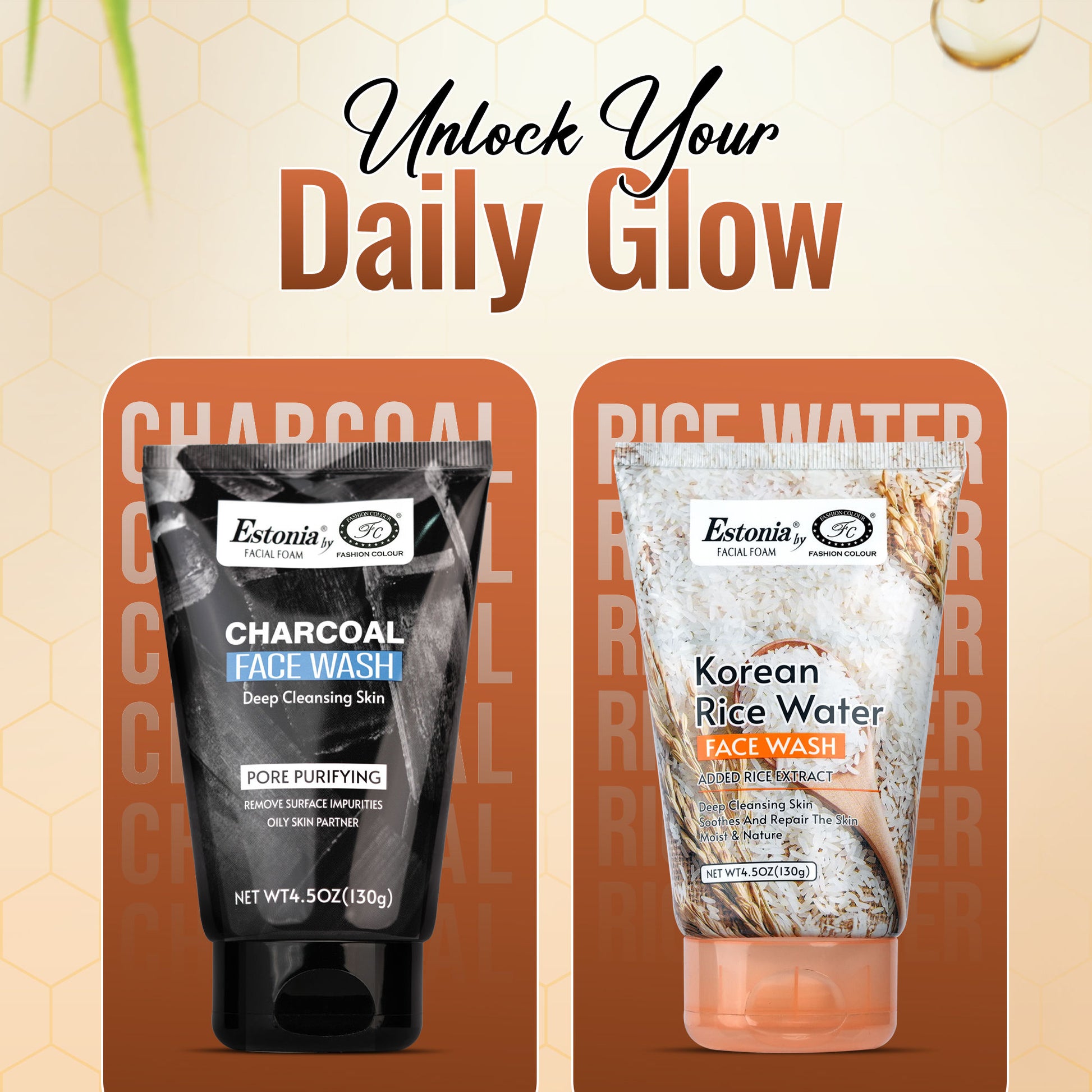 FASHION COLOUR Estonia Korean Rice Water Face Wash