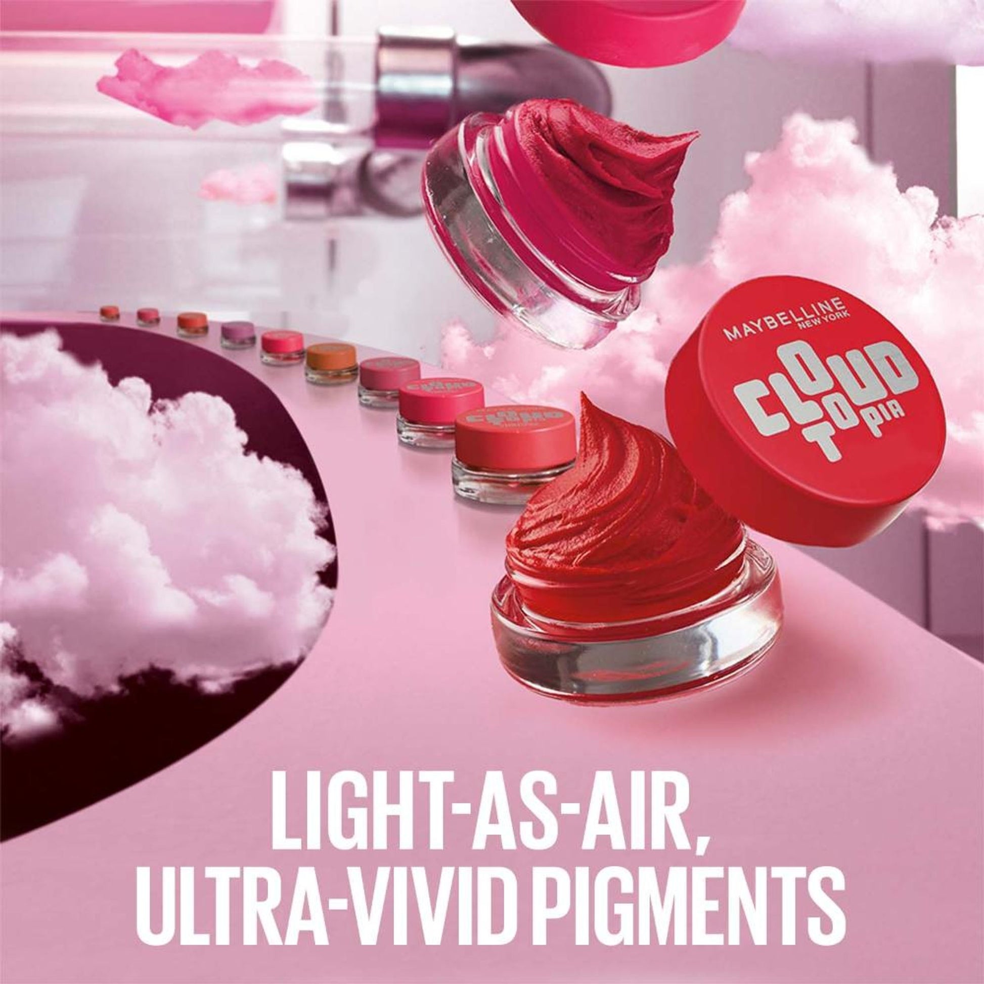 Maybelline New York Cloudtopia Cheek & Lip Mousse Blush - Divine Crimson