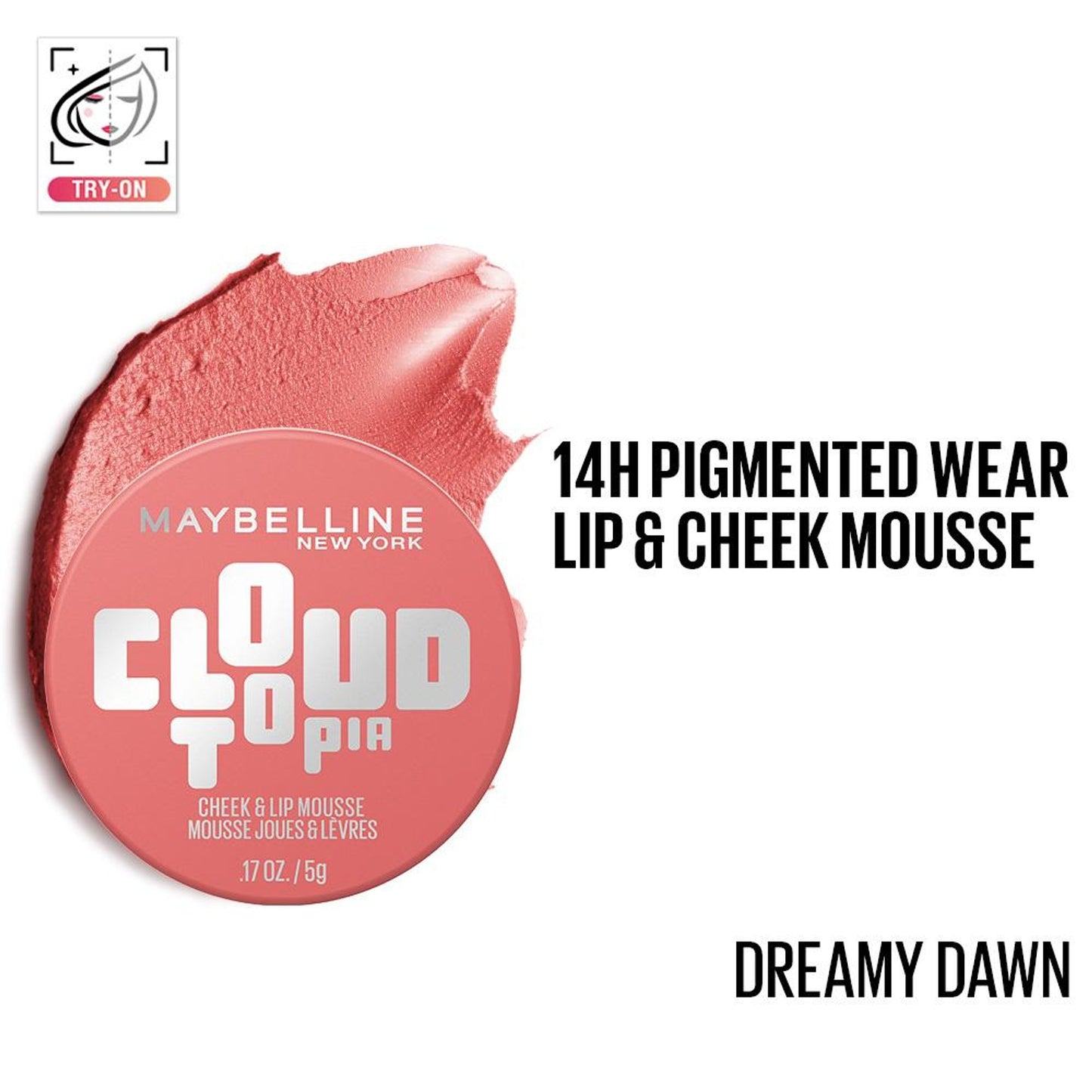 Maybelline New York Cloudtopia Cheek & Lip Mousse Blush - Dreamy Dawn