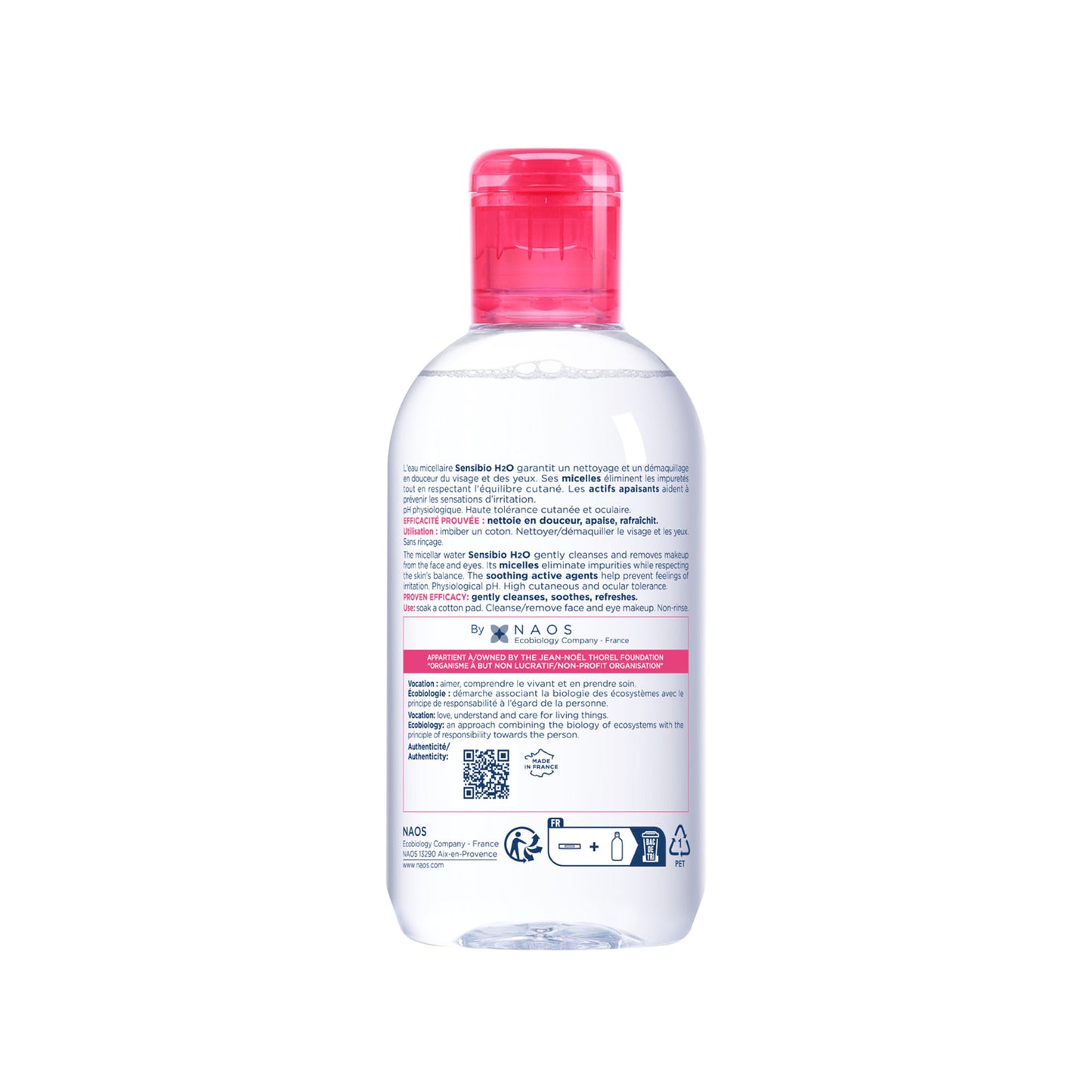 Bioderma Dermatological Micellar Water Sensibio H2O - Gently Removes Makeup Prevents Clogged Pores