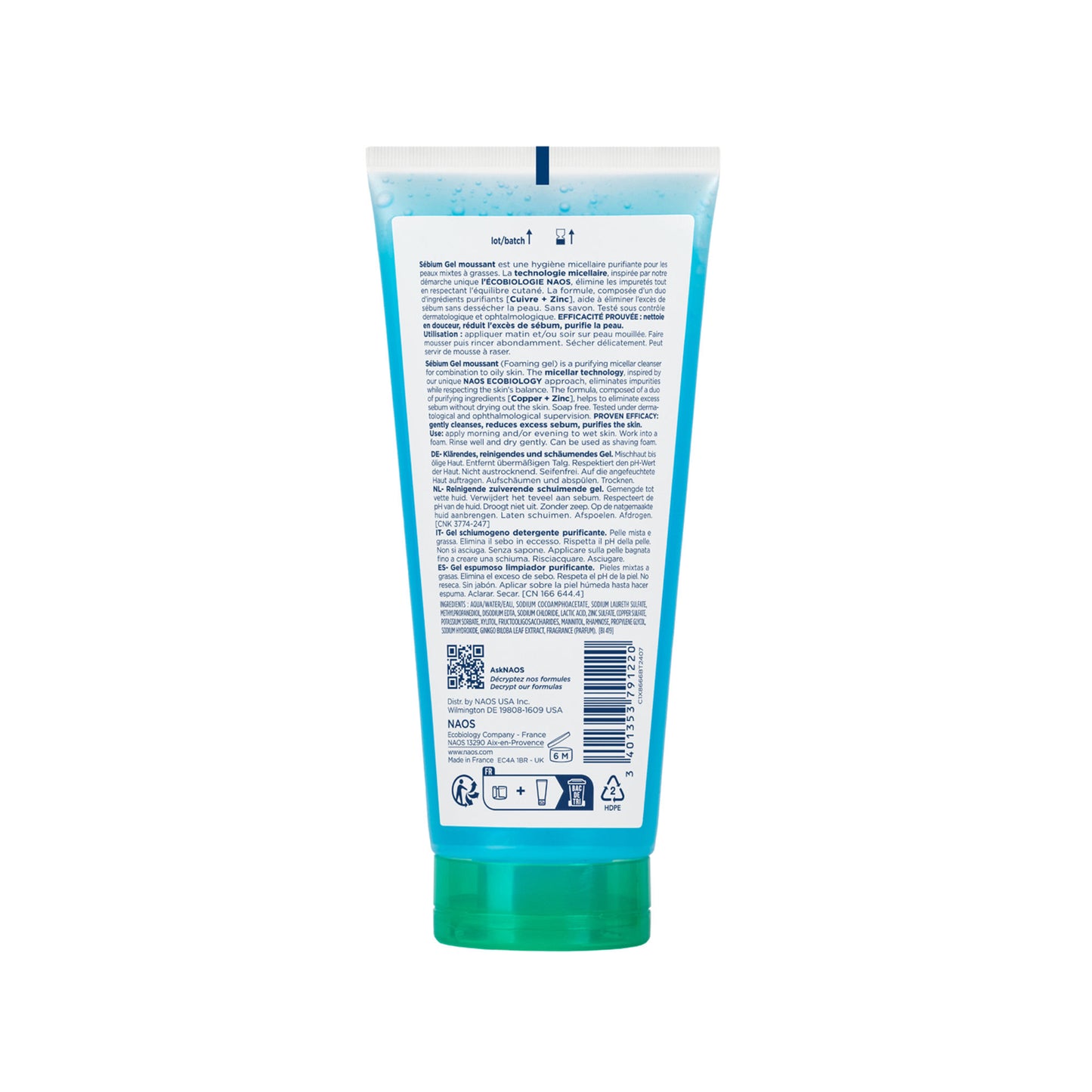 Bioderma Cleanser - Sebium Gel Moussant - Acne Defence Cleanser For Oily Acne Prone Skin