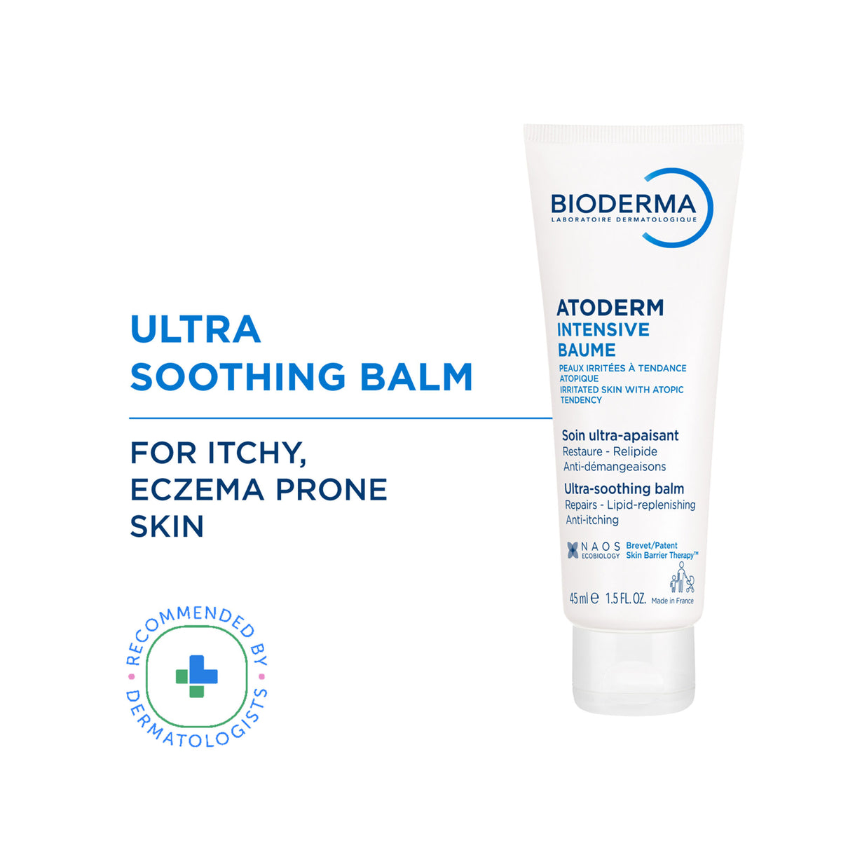 Bioderma Anti-Itching Balm-Atoderm Intensive Baume-Ceramides & Canola Oil-Eczema Prone Skin