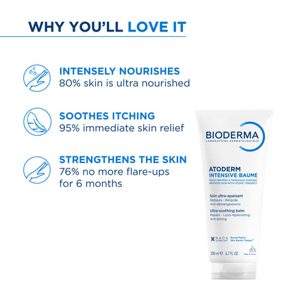 Bioderma Anti-Itching Balm-Atoderm Intensive Baume-Ceramides & Canola Oil-Eczema Prone Skin