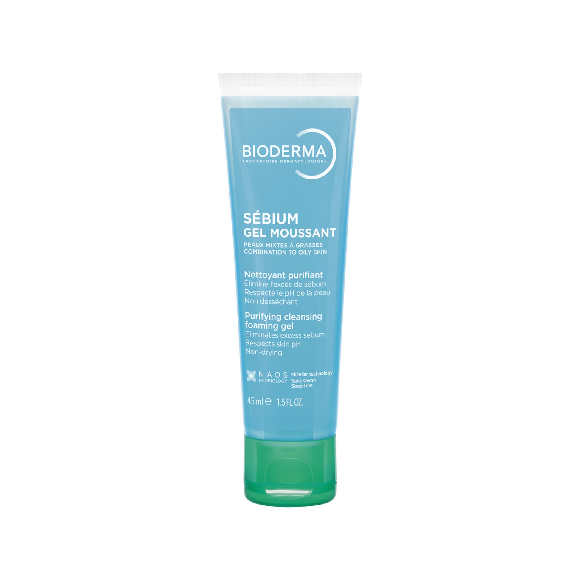 Bioderma Cleanser - Sebium Gel Moussant - Acne Defence Cleanser For Oily Acne Prone Skin