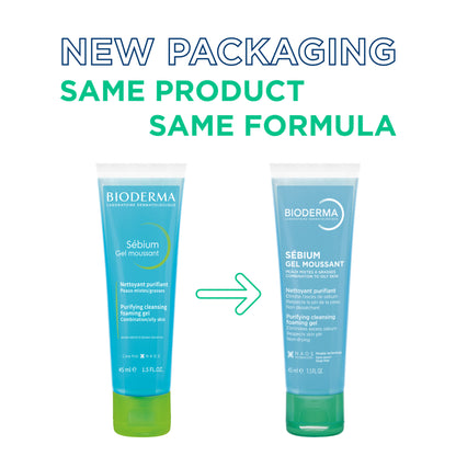 Bioderma Cleanser - Sebium Gel Moussant - Acne Defence Cleanser For Oily Acne Prone Skin