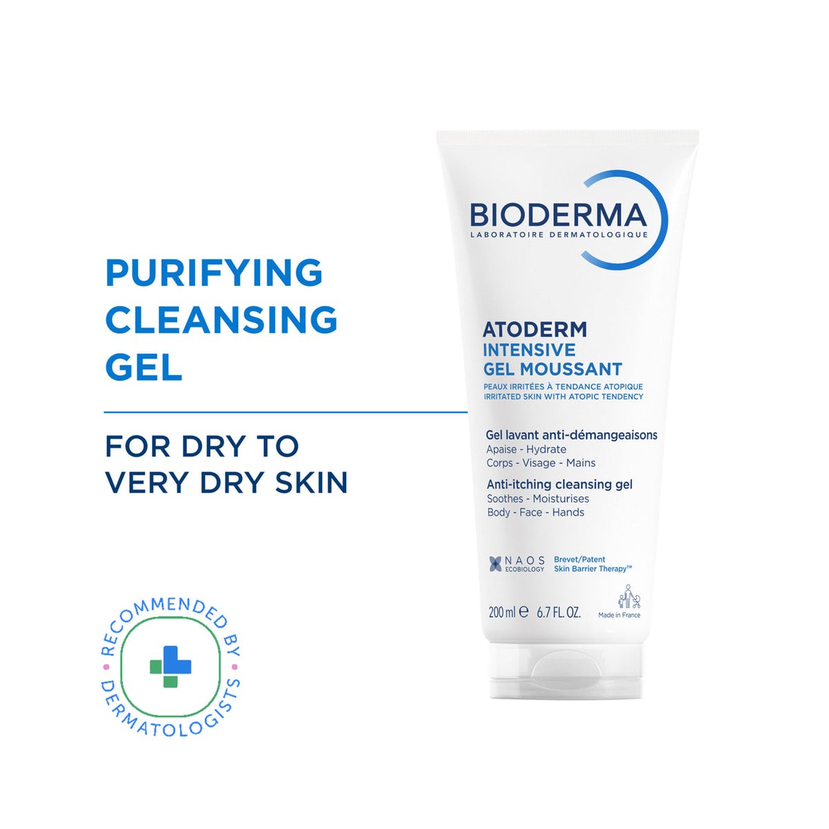 Bioderma Ultra-Soothing Foaming Gel Atoderm Intensive Gel Moussant With Niacinamide