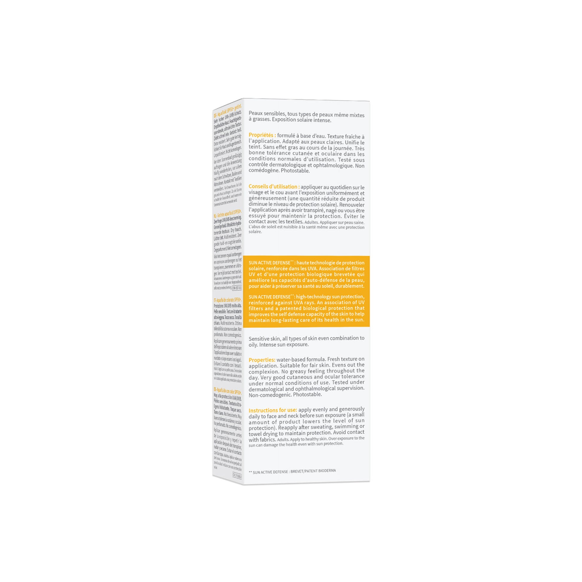 Bioderma Photoderm Aquafluide Claire SPF 50+ PA+++ Tinted Sunscreen for All Skin Types|In Vivo Tested