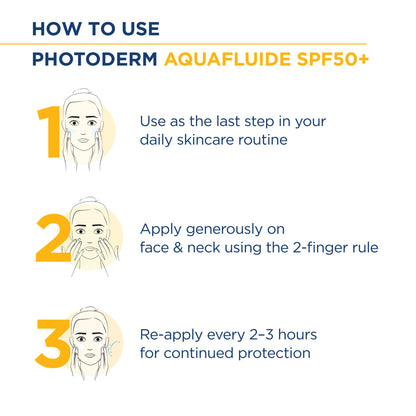Bioderma Photoderm Aquafluide SPF 50+ PA++++ Invisible Sunscreen for All Skin Types | In Vivo Tested