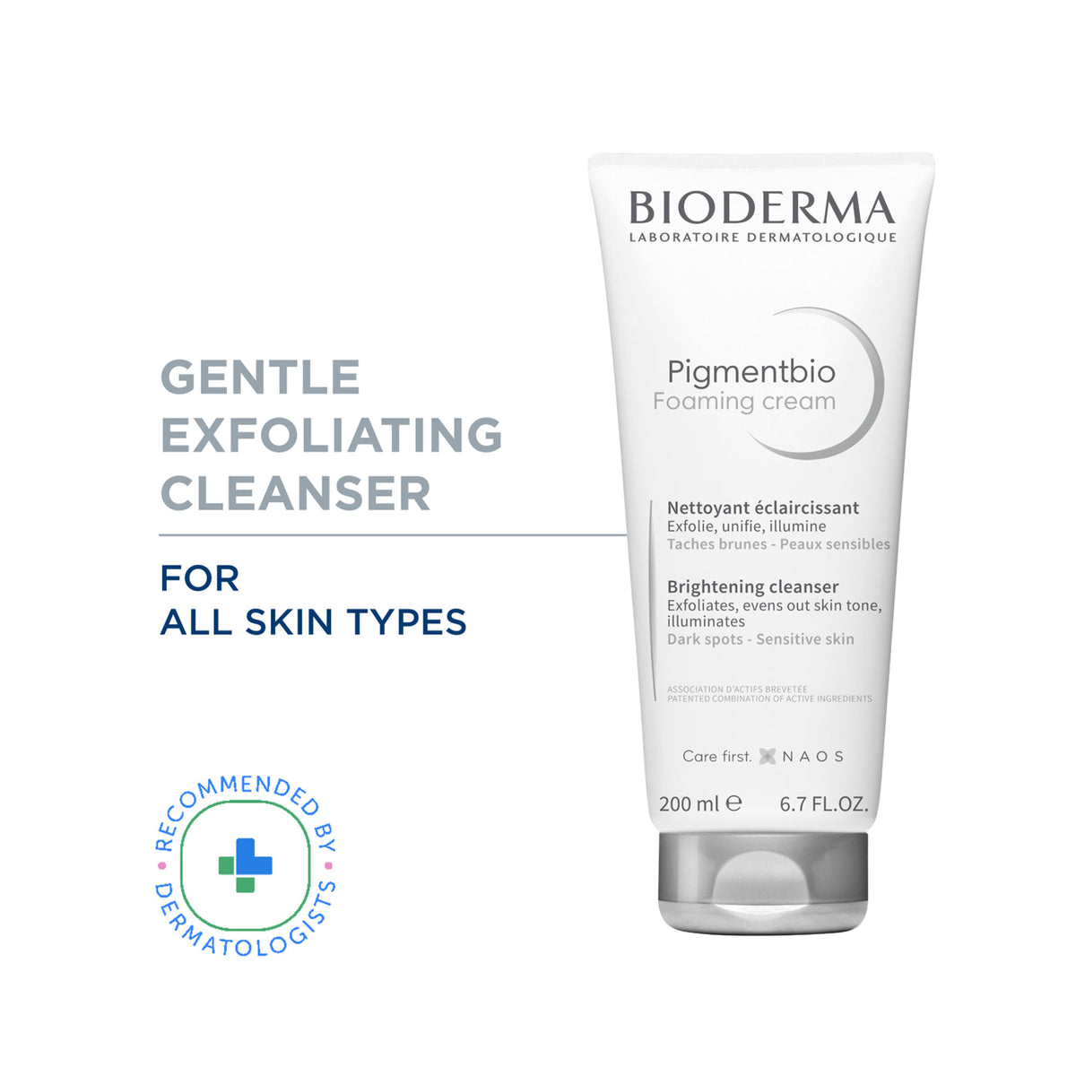 Bioderma Pigmentbio Foaming Cream Brightening Exfoliating Cleanser