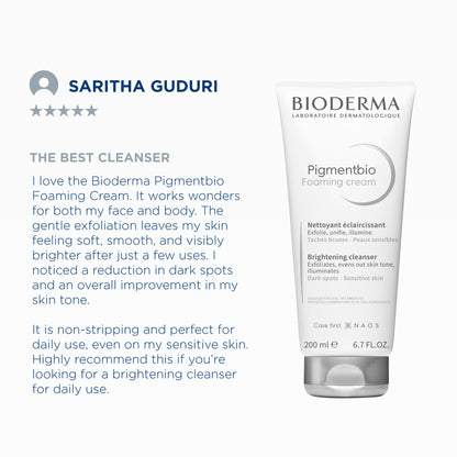 Bioderma Pigmentbio Foaming Cream Brightening Exfoliating Cleanser