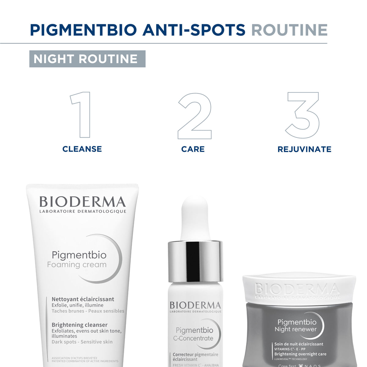 Bioderma Pigmentbio Foaming Cream Brightening Exfoliating Cleanser