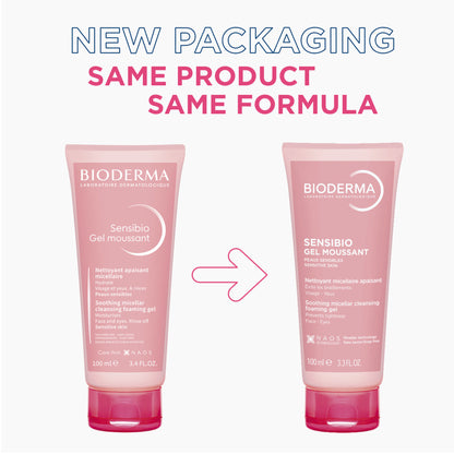 Bioderma Sensibio Gel Moussant SLS Free Cleanser With Vitamin E-24h Hydration-Micellar Gel