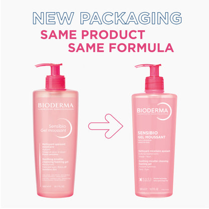 Bioderma Sensibio Gel Moussant SLS Free Cleanser With Vitamin E-24h Hydration-Micellar Gel