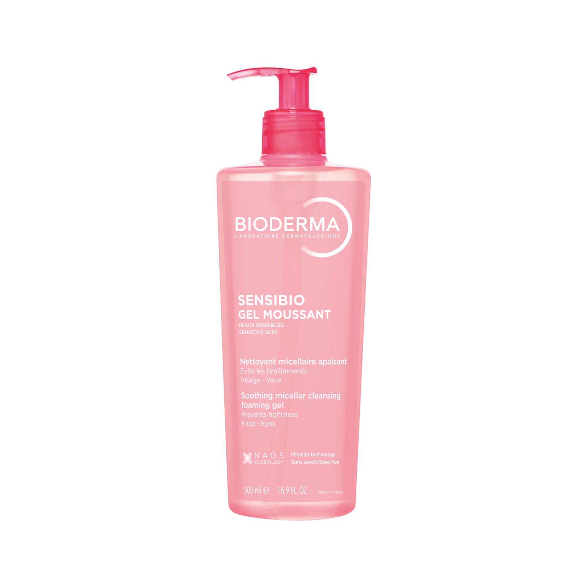 Bioderma Sensibio Gel Moussant SLS Free Cleanser With Vitamin E-24h Hydration-Micellar Gel