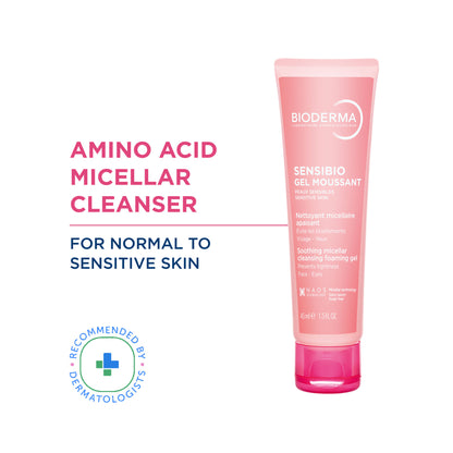 Bioderma Sensibio Gel Moussant SLS Free Cleanser With Vitamin E-24h Hydration-Micellar Gel