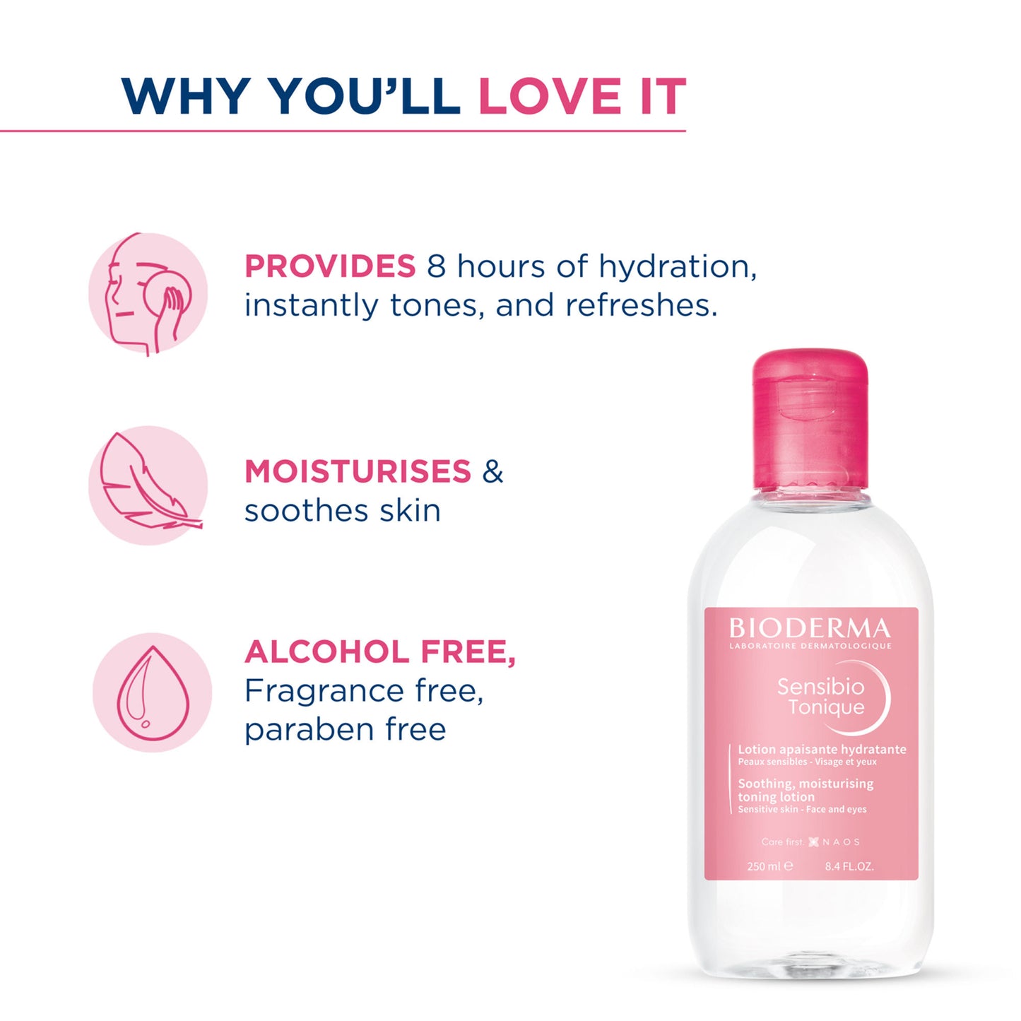 Bioderma Sensibio Toner Tonique Soothing and Moisturising Toning Lotion