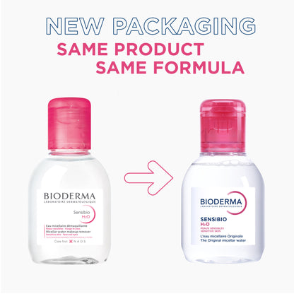 Bioderma Dermatological Micellar Water Sensibio H2O - Gently Removes Makeup Prevents Clogged Pores