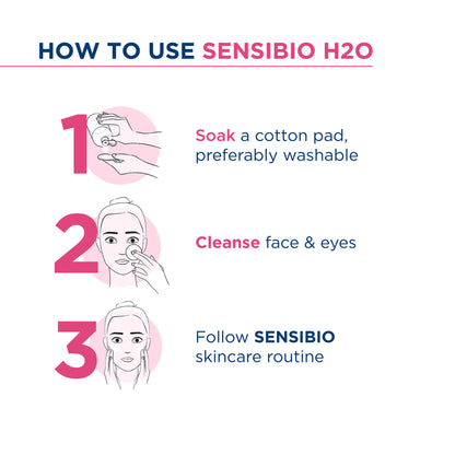 Bioderma Dermatological Micellar Water Sensibio H2O - Gently Removes Makeup Prevents Clogged Pores