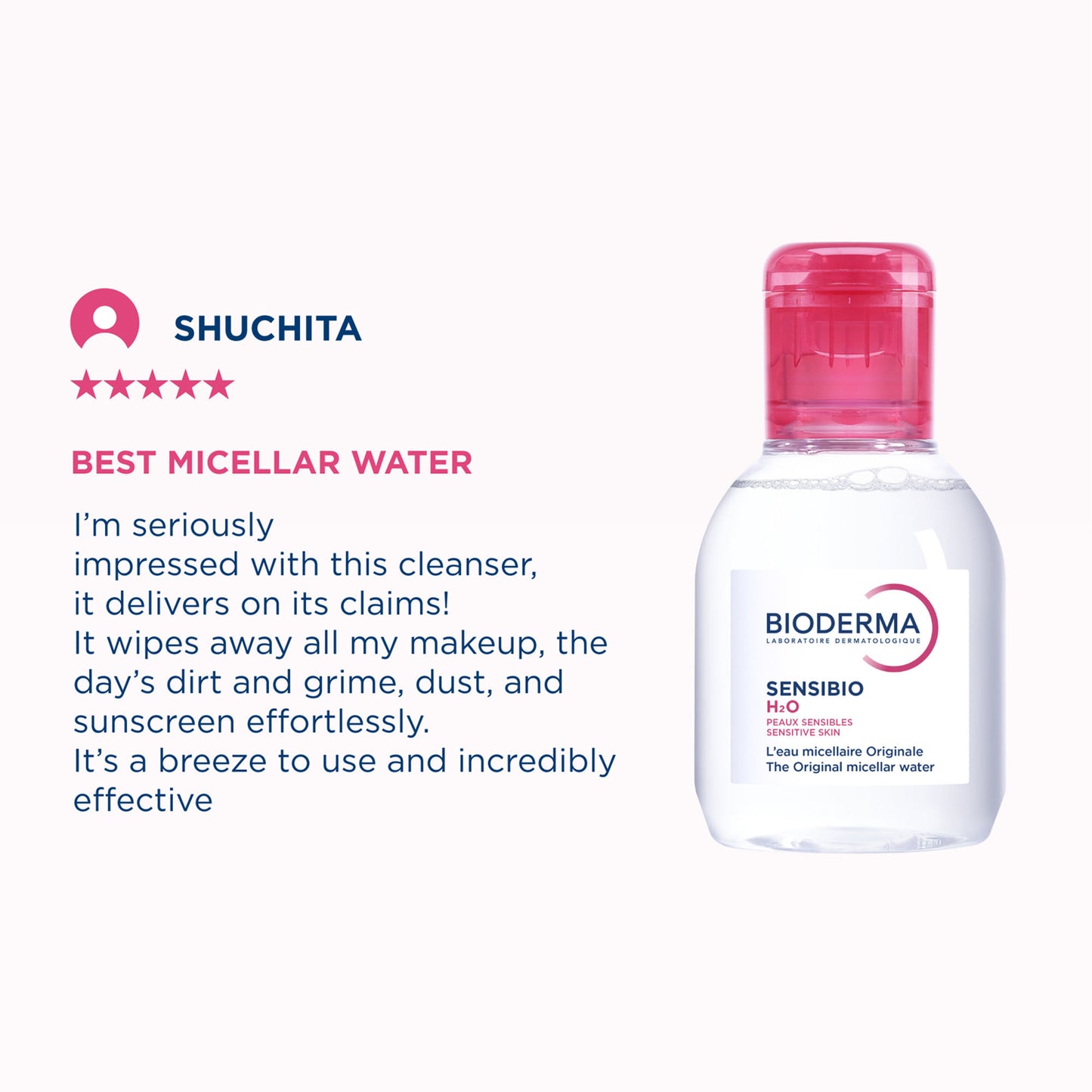 Bioderma Dermatological Micellar Water Sensibio H2O - Gently Removes Makeup Prevents Clogged Pores