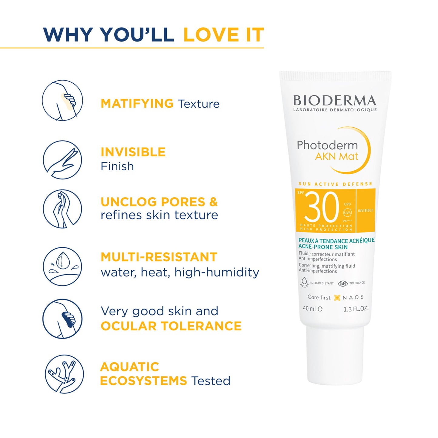 Bioderma Photoderm AKN Mat SPF 30 PA+++ Sunscreen for Oily & Acne-Prone Skin | In Vivo Tested