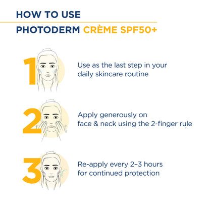 Bioderma Photoderm Crème SPF 50+ PA++++ Hydrating Sunscreen for Normal to Dry Skin | In Vivo Tested
