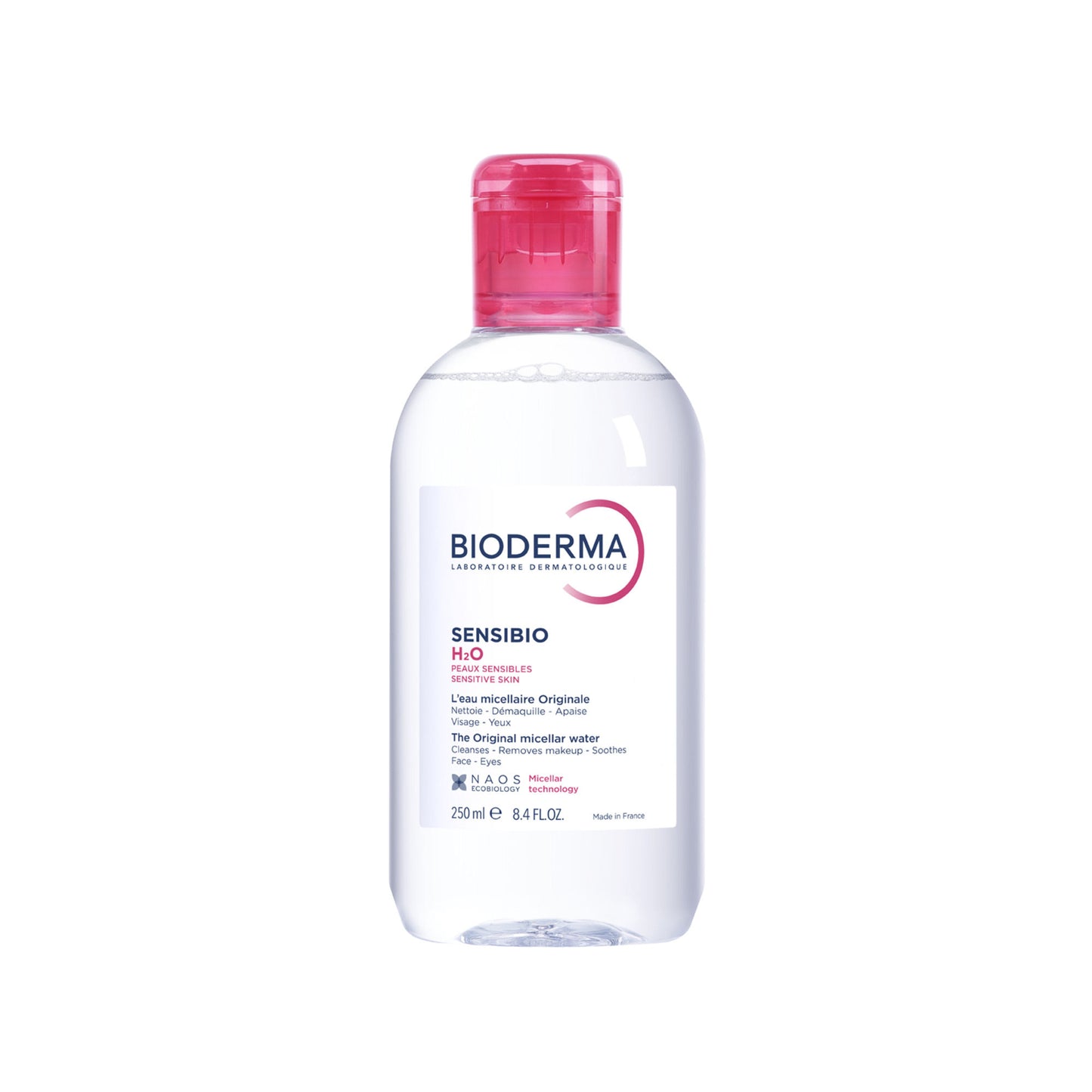 Bioderma Dermatological Micellar Water Sensibio H2O - Gently Removes Makeup Prevents Clogged Pores
