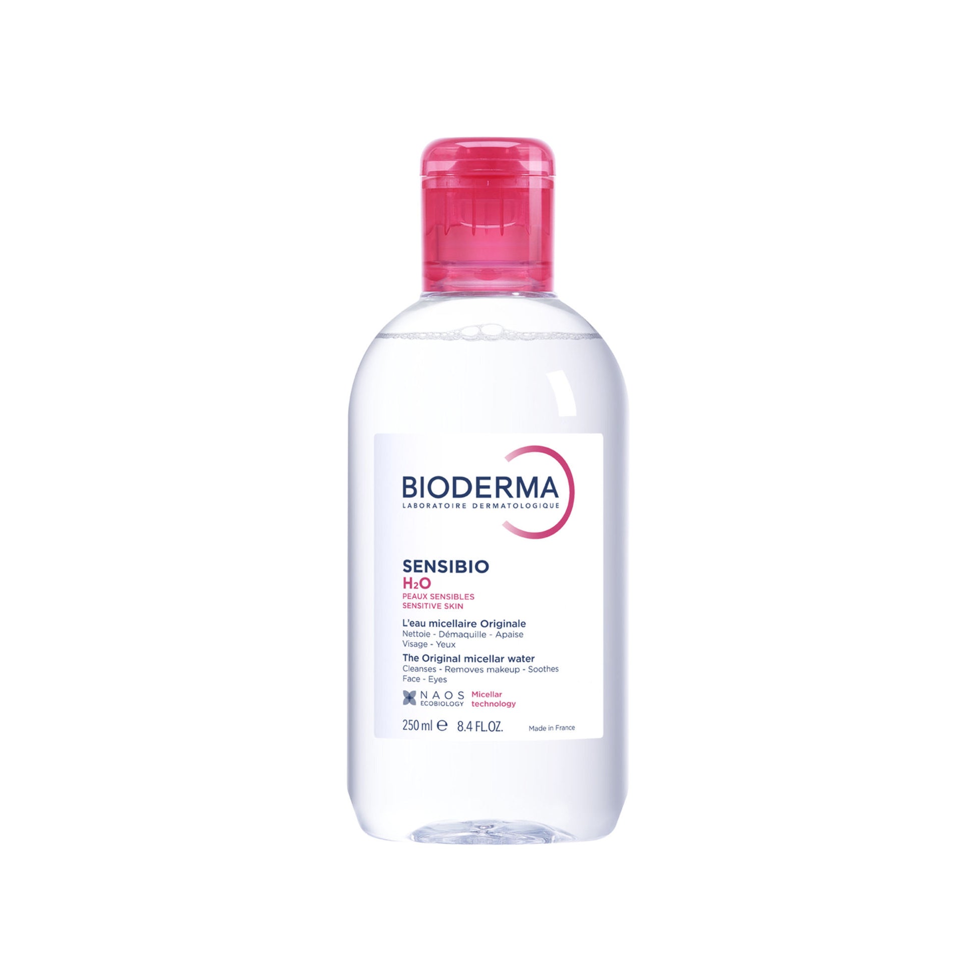 Bioderma Dermatological Micellar Water Sensibio H2O - Gently Removes Makeup Prevents Clogged Pores
