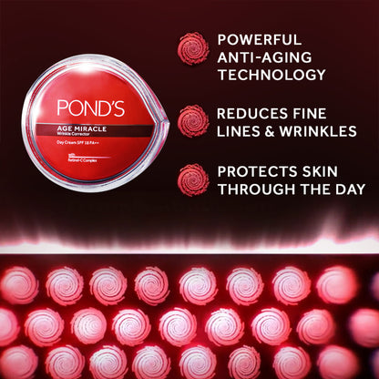Ponds Youthful Miracle Hexyl Retinol Complex, Renew & Repair Day Cream, SPF 15 PA++