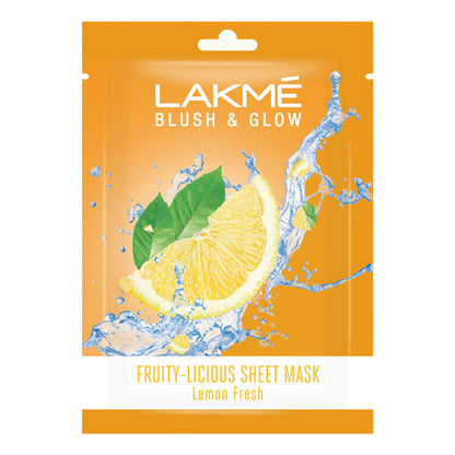 Lakme Blush & Glow Sheet Mask - Lemon
