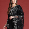 Dhiyona IE Floral Embroidered Thread Work Kurta With Trousers & Dupatta