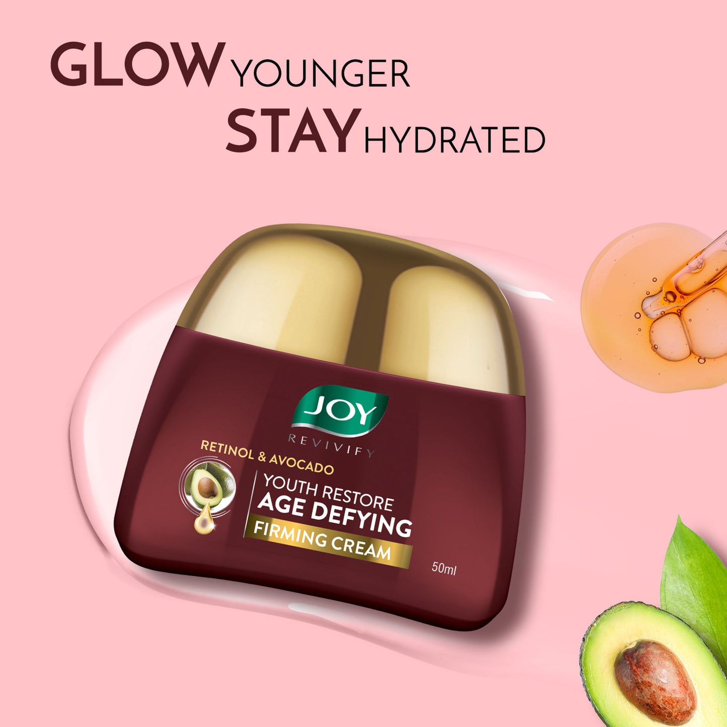 Joy Retinol Night Cream with Ceramides & Avocado Anti Aging Face Cream for Women