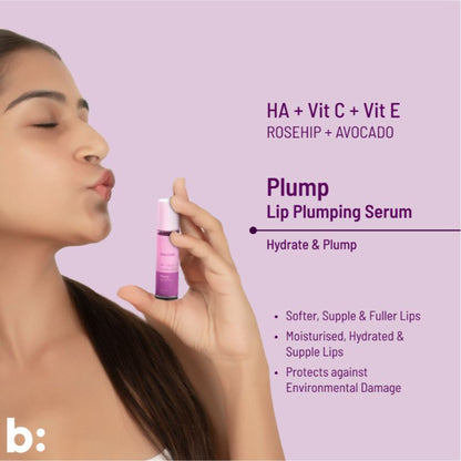 Biocule Vitamin C Rosehip Plump Lip Plumping Serum Roll-on