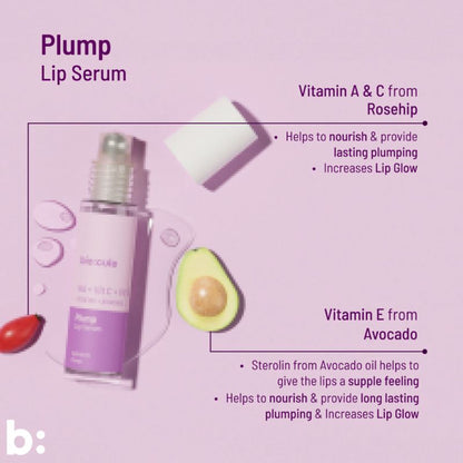 Biocule Vitamin C Rosehip Plump Lip Plumping Serum Roll-on