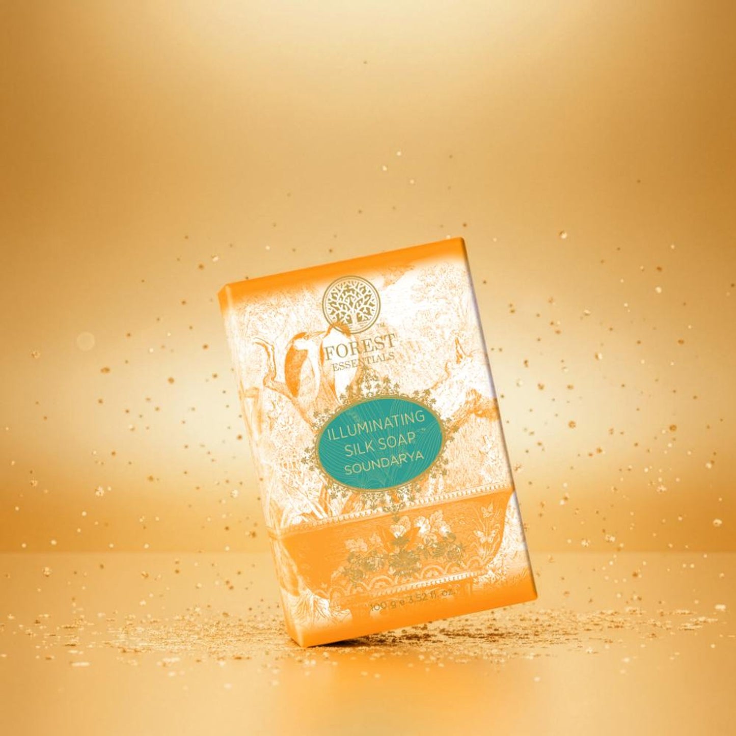 Forest Essentials Illuminating Silk Soap Soundarya With Gold Ayurvedic Handmade Soap