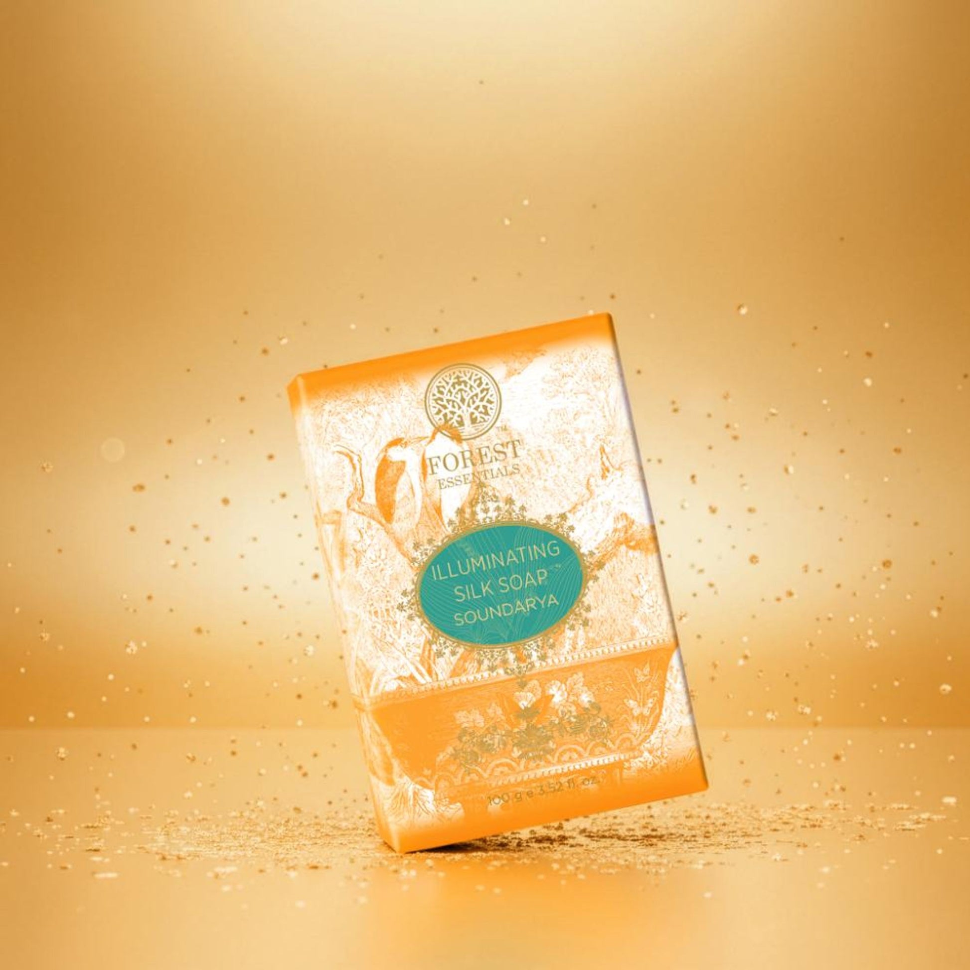 Forest Essentials Illuminating Silk Soap Soundarya With Gold Ayurvedic Handmade Soap
