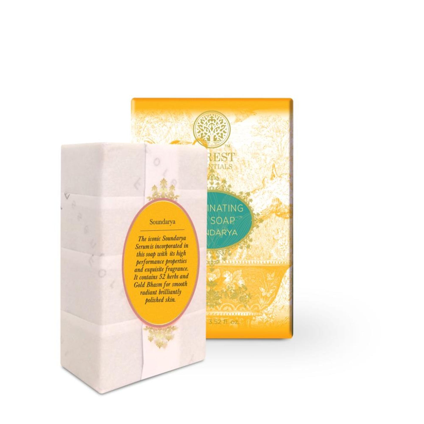 Forest Essentials Illuminating Silk Soap Soundarya With Gold Ayurvedic Handmade Soap