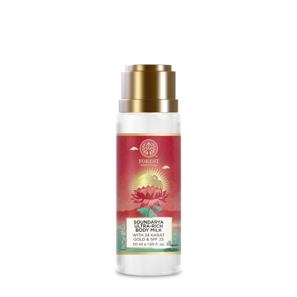 Forest Essentials Ultra Rich Body Milk Soundarya With 24K Gold & SPF25 Natural Body Lotion