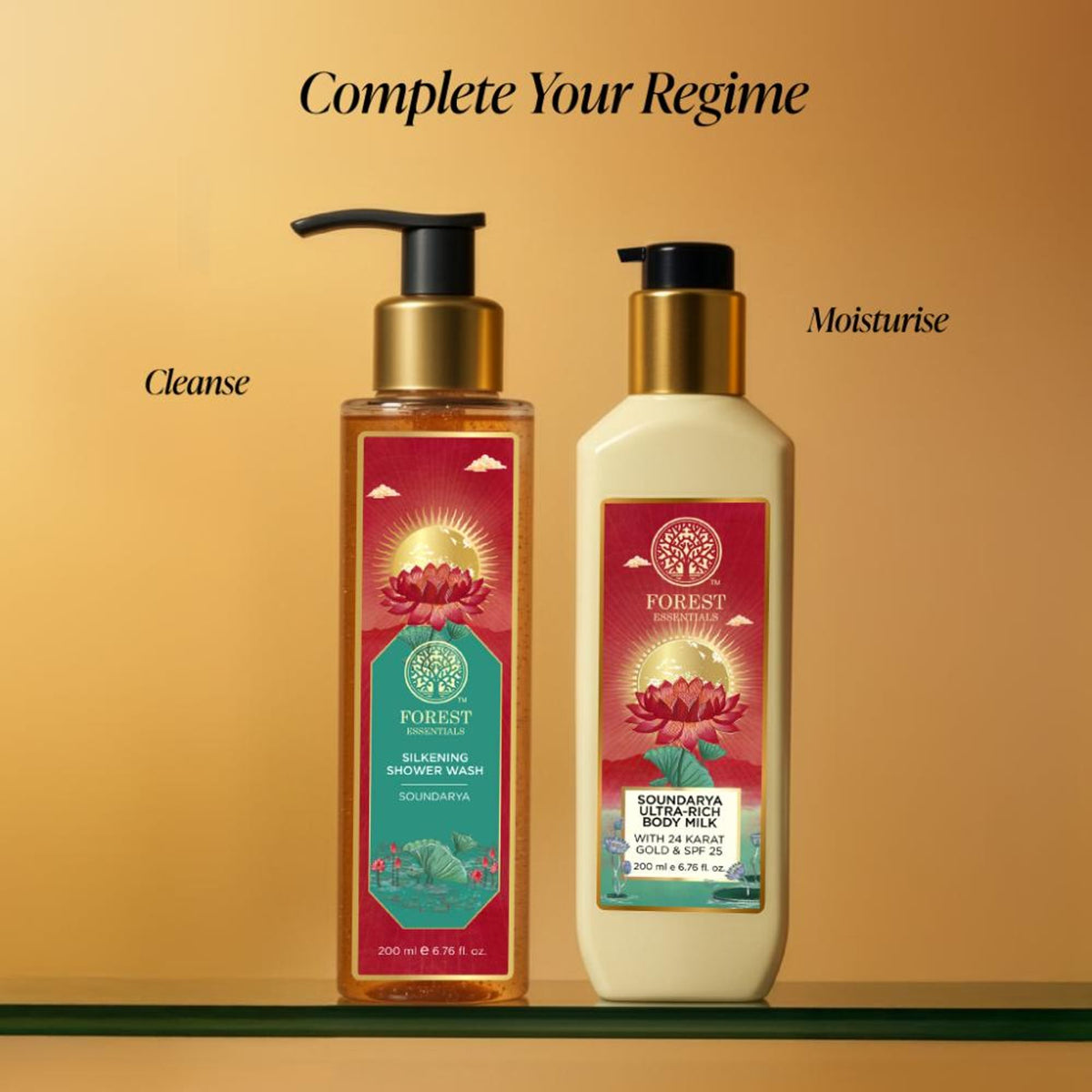 Forest Essentials Ultra Rich Body Milk Soundarya With 24K Gold & SPF25 Natural Body Lotion