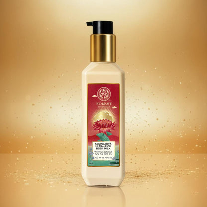 Forest Essentials Ultra Rich Body Milk Soundarya With 24K Gold & SPF25 Natural Body Lotion