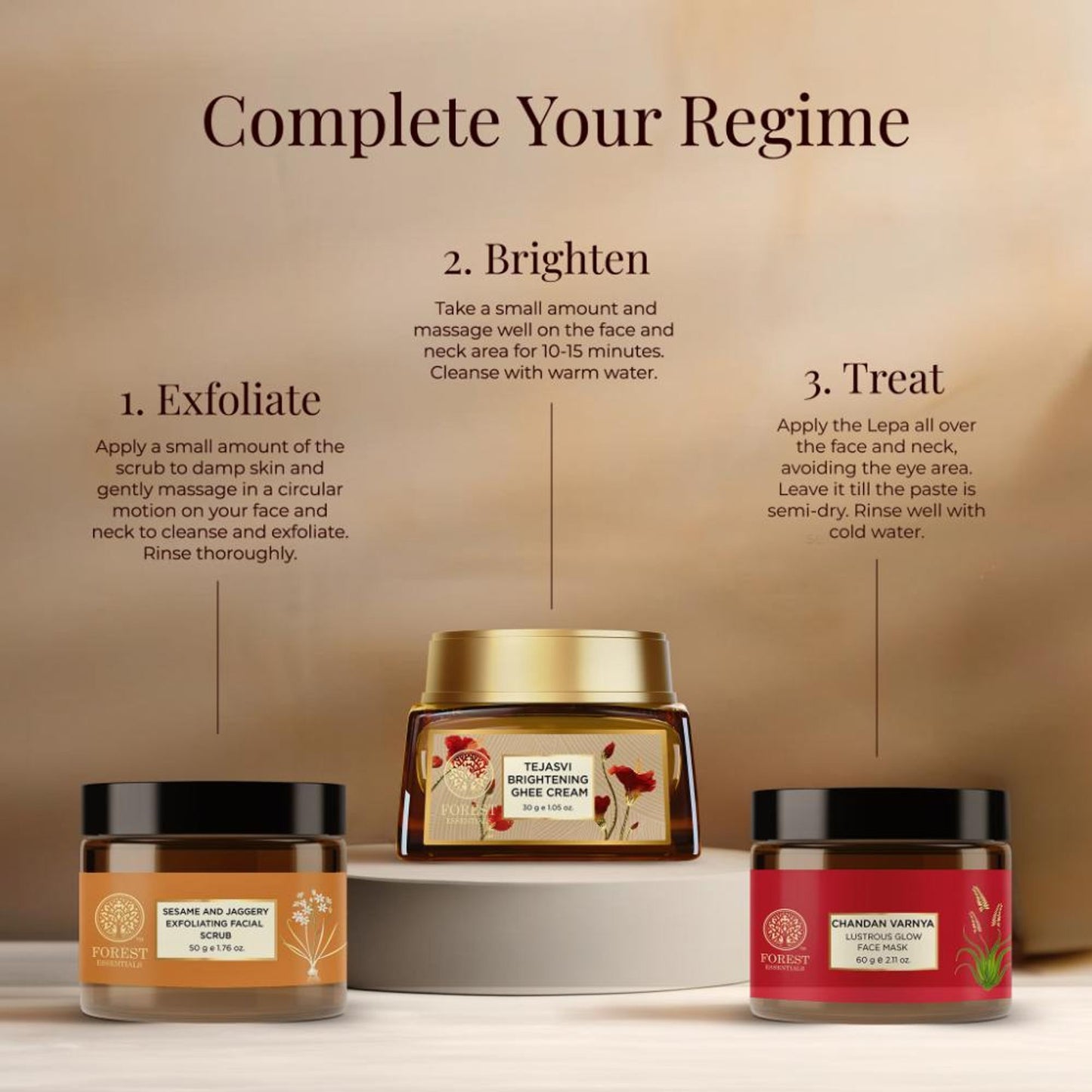Forest Essentials Nourishing Facial Scrub for Dry Skin - Black Sesame & Jaggery Ayurvedic Face Scrub