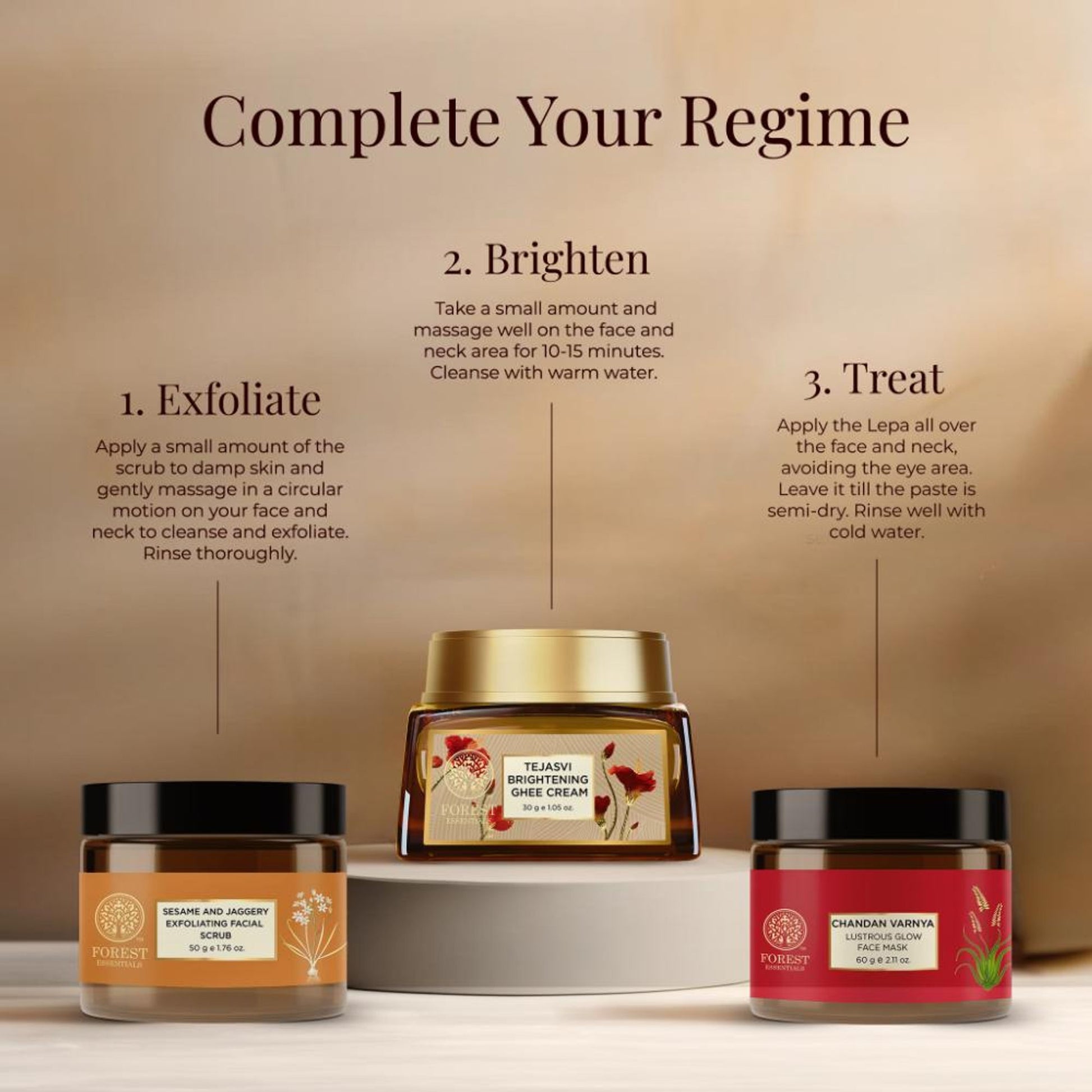 Forest Essentials Nourishing Facial Scrub for Dry Skin - Black Sesame & Jaggery Ayurvedic Face Scrub