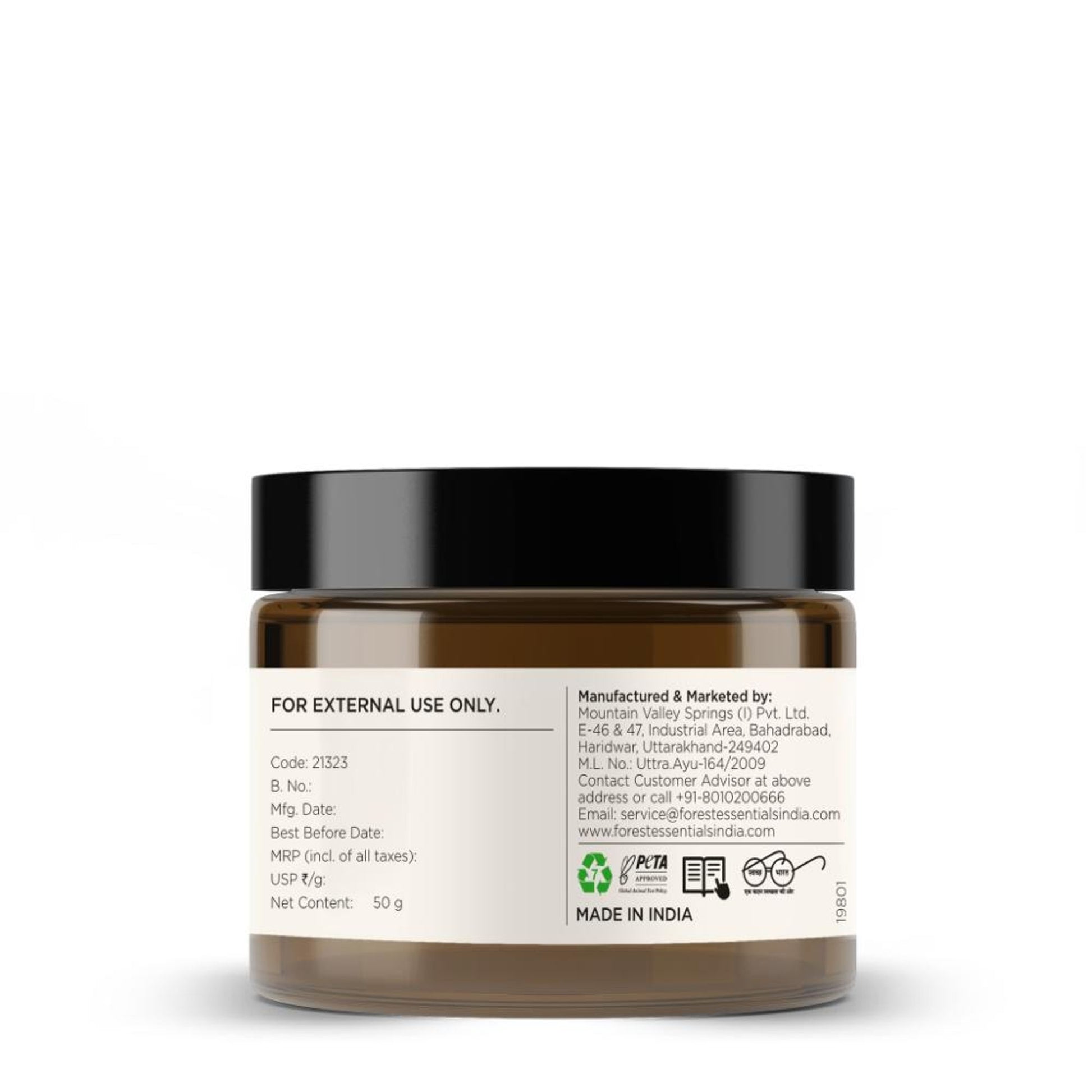 Forest Essentials Nourishing Facial Scrub for Dry Skin - Black Sesame & Jaggery Ayurvedic Face Scrub