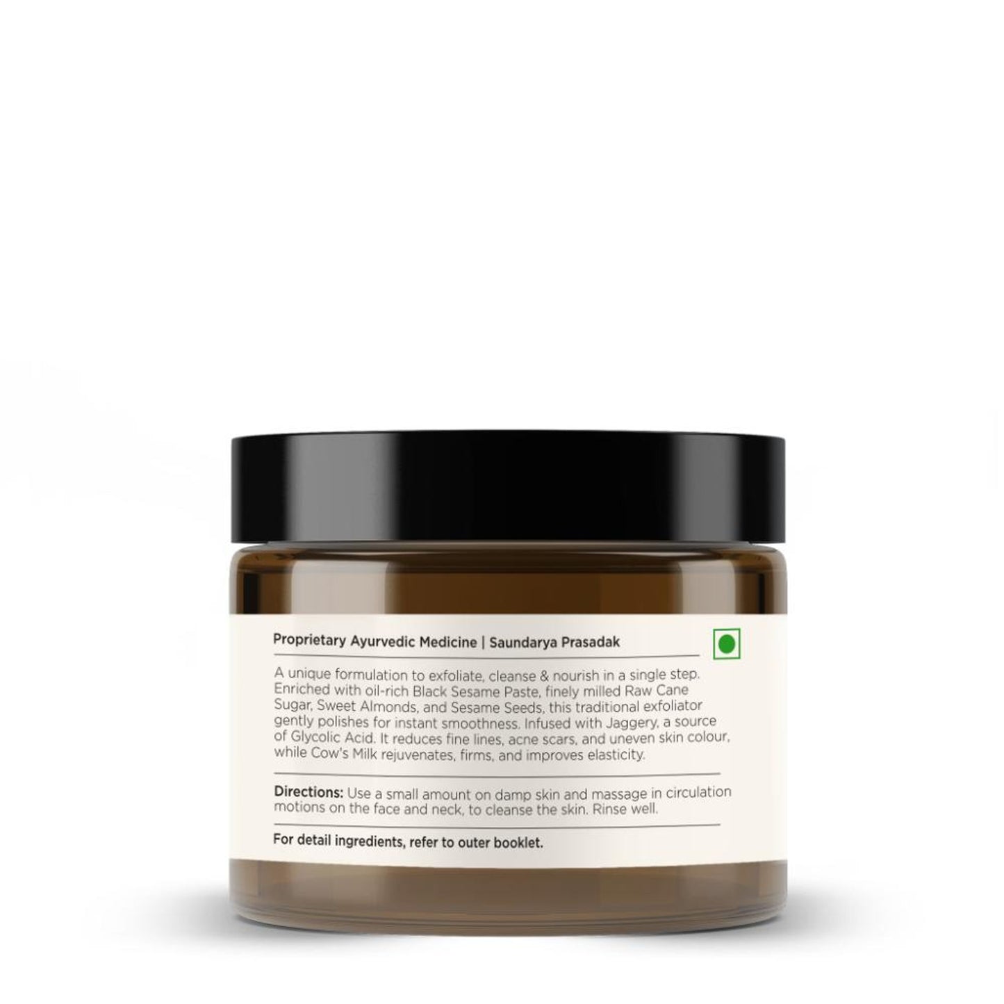 Forest Essentials Nourishing Facial Scrub for Dry Skin - Black Sesame & Jaggery Ayurvedic Face Scrub