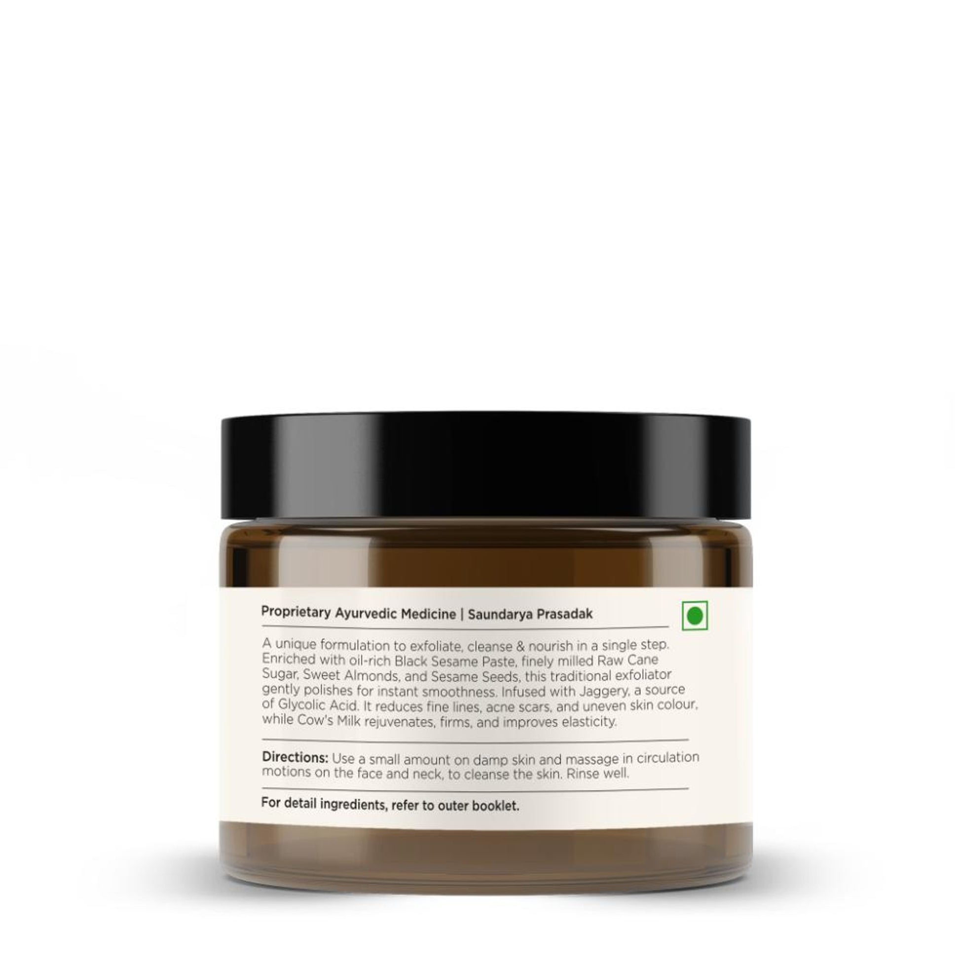 Forest Essentials Nourishing Facial Scrub for Dry Skin - Black Sesame & Jaggery Ayurvedic Face Scrub